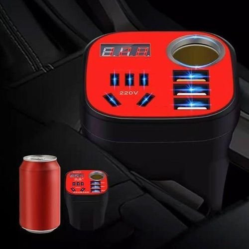 Onduleur 03 Onduleur Multifonction 12V/24V à 220V, 3 Ports USB