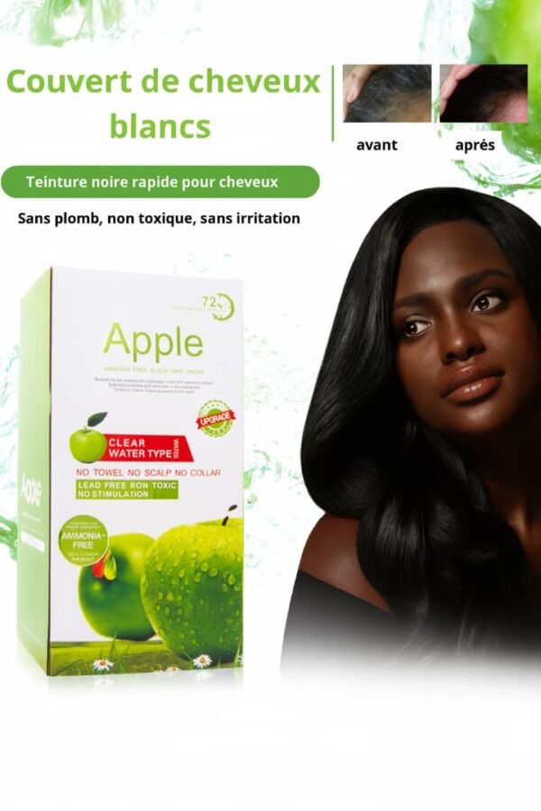 CREME NOIRCISSANTE EXTRAIT DE POMME SANS  AMONIAQUE 500ml+500ml