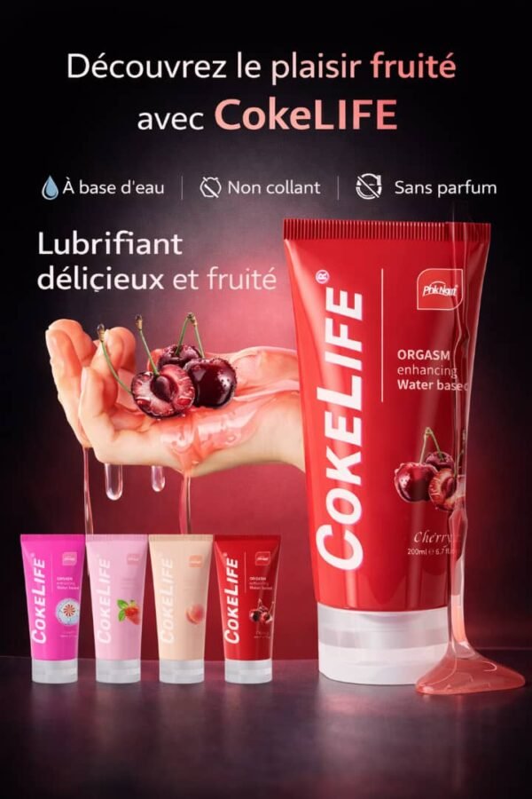 CokeLife Lubrifiant à base d'eau, aromatisée aux fruits