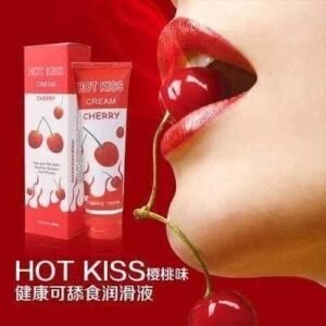HOT KISS CHERRY CREAM – Lubrifiant Intime Aromatisé à la Cerise (100 ml)
