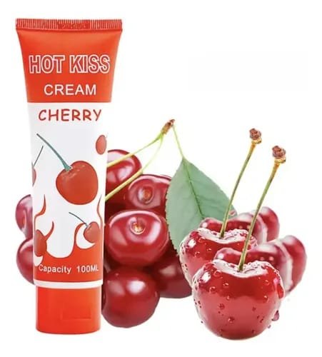 Hot kiss 02 HOT KISS CHERRY CREAM – Lubrifiant Intime Aromatisé à la Cerise (100 ml)