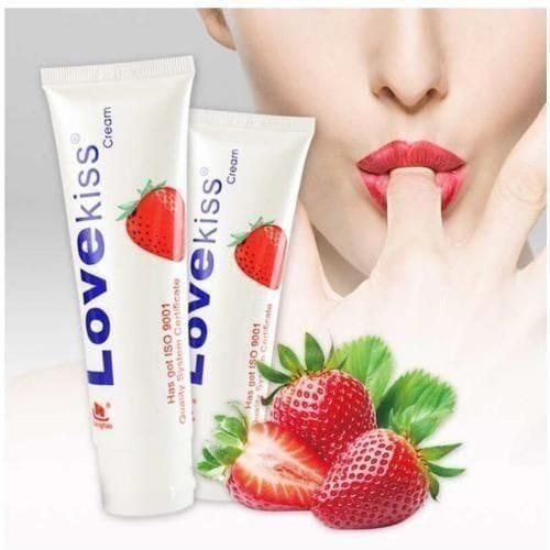Lovekiss Cream – Lubrifiant Intime Aromatisé Fraise 100 ml