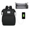 SAC DODO 02 Sac à Dos Multifonction 3-en-1 avec Lit Bébé Intégré et Port USB