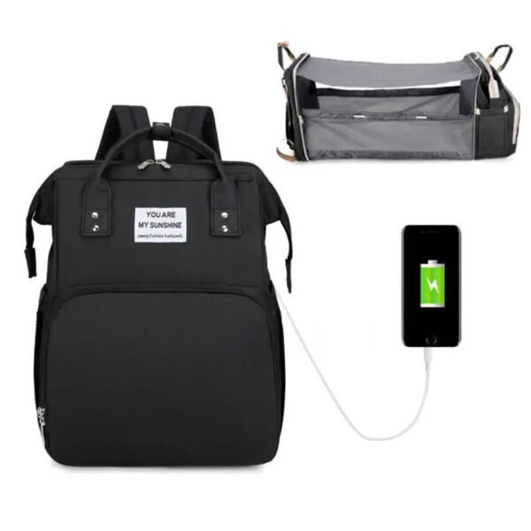 SAC DODO 02 Sac à Dos Multifonction 3-en-1 avec Lit Bébé Intégré et Port USB